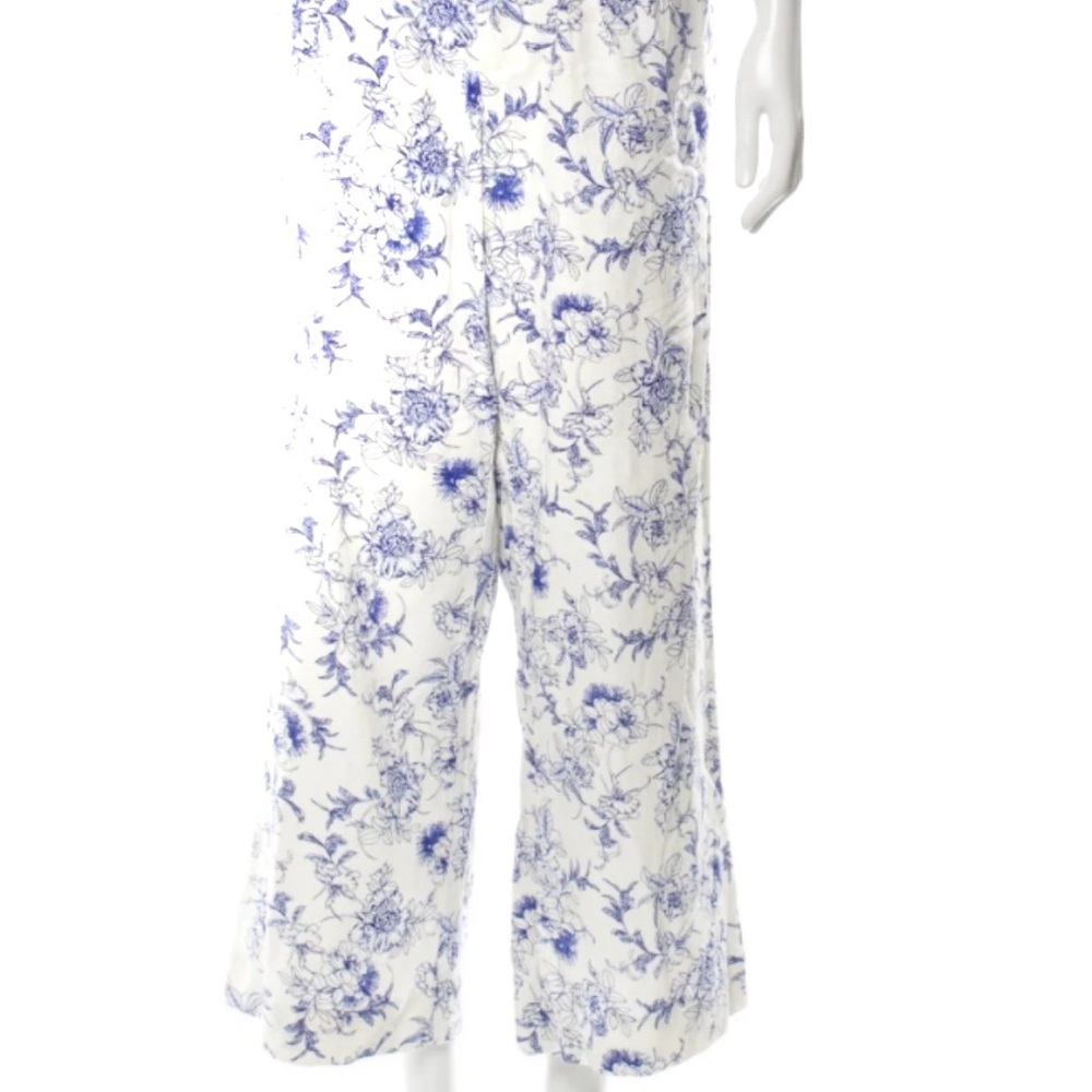 Jason Wu Wide-Leg Pleated Front Linen-Blend Pants – Size 2